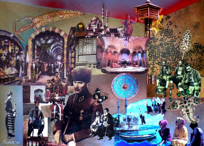 CROSSING THE BRIDGE (Seeder Collage. April 2012)